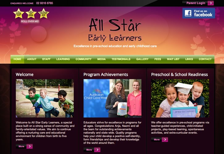 All Star Learners website