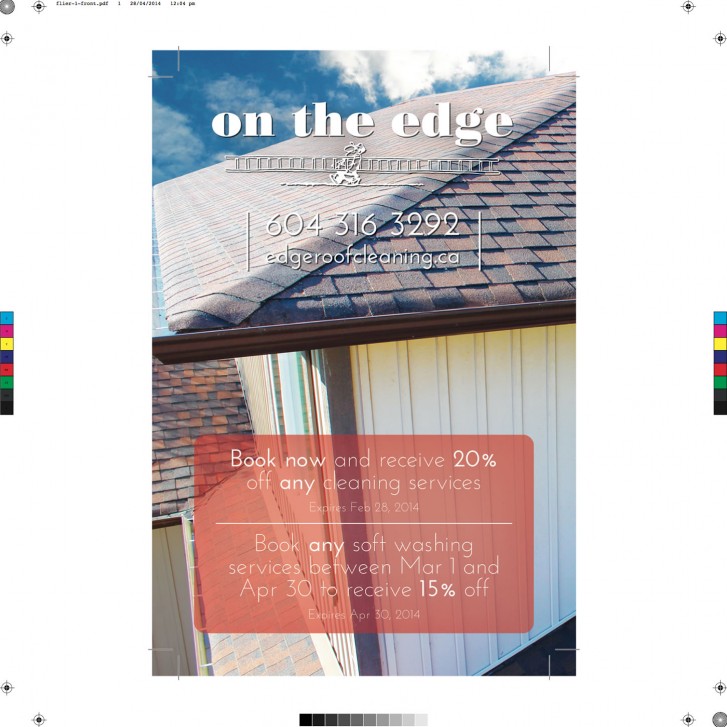 Flyer design (front) for On The Edge